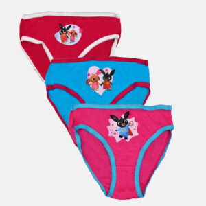 Pack de 3 bragas Bing para niñas en 3 colores