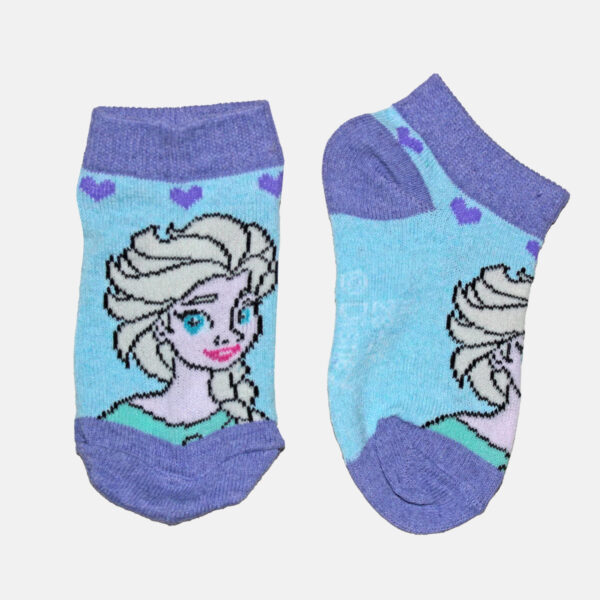 Pack de 3 calcetines de Frozen para niñas en celeste y crema - Imagen 2