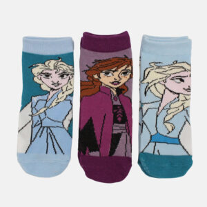 Pack de 3 calcetines FROZEN para niñas de Ana y Elsa