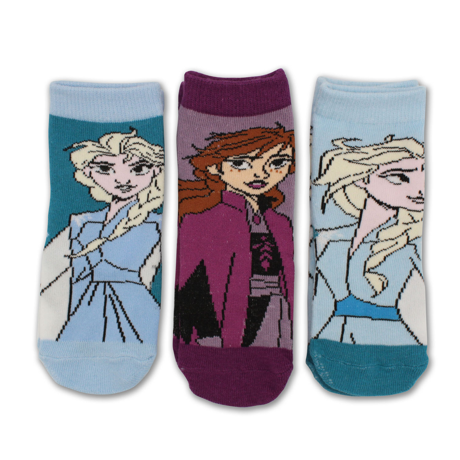 ONOMATO! Frozen - Calcetines infantiles para niña, diseño de La Reina de  Hielo Anna Elsa (3 pares), multicolor, 27-30: : Moda