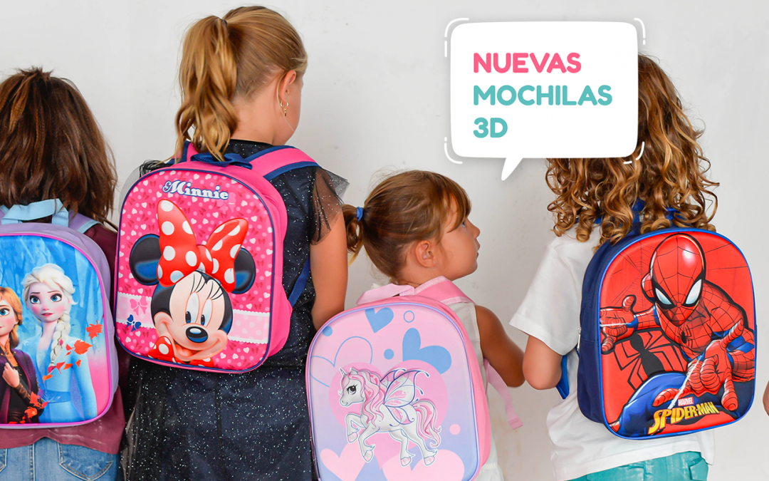 Gárgaras Comorama límite Mochilas originales infantiles: así son las nuevas mochilas 3D | Saiti Kids